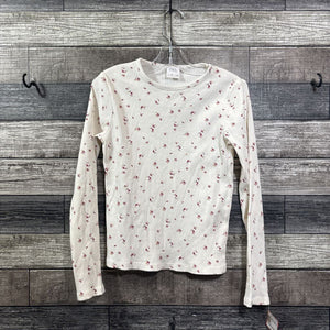 ZARA LS RIBBED FLORAL SHIRT 10