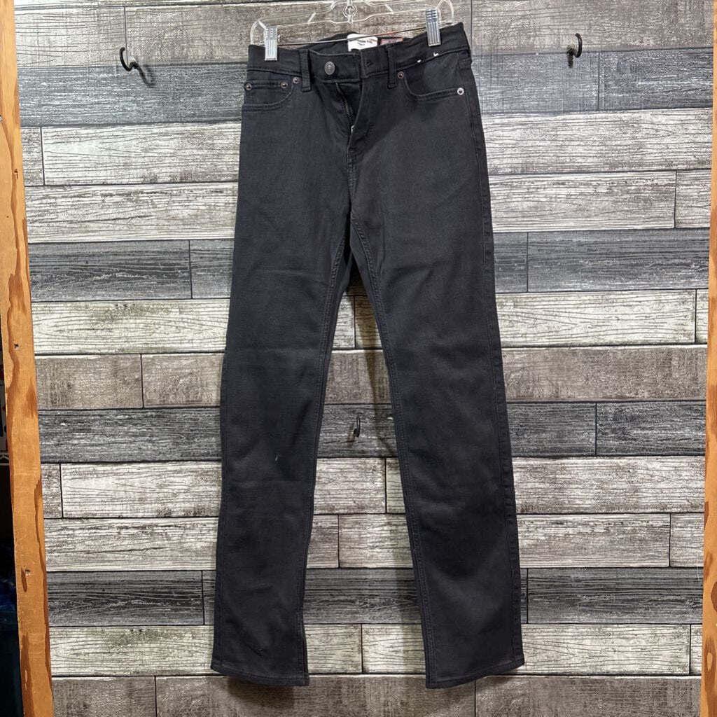 ABERCROMIBE STRAIGHT BLACK JEANS LONG 11/12