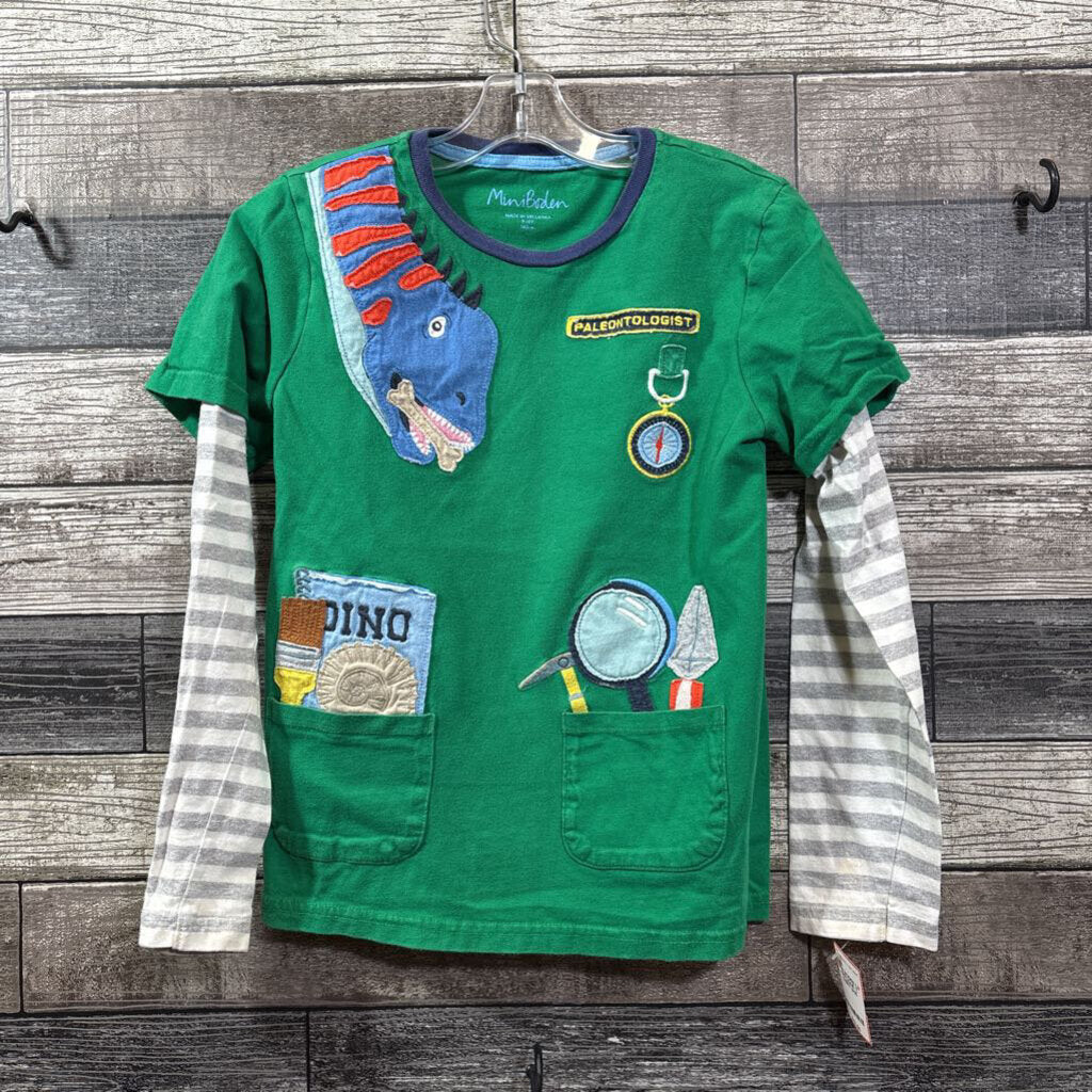 MINI BODEN LS APPLIQUE T-SHIRT 9/10