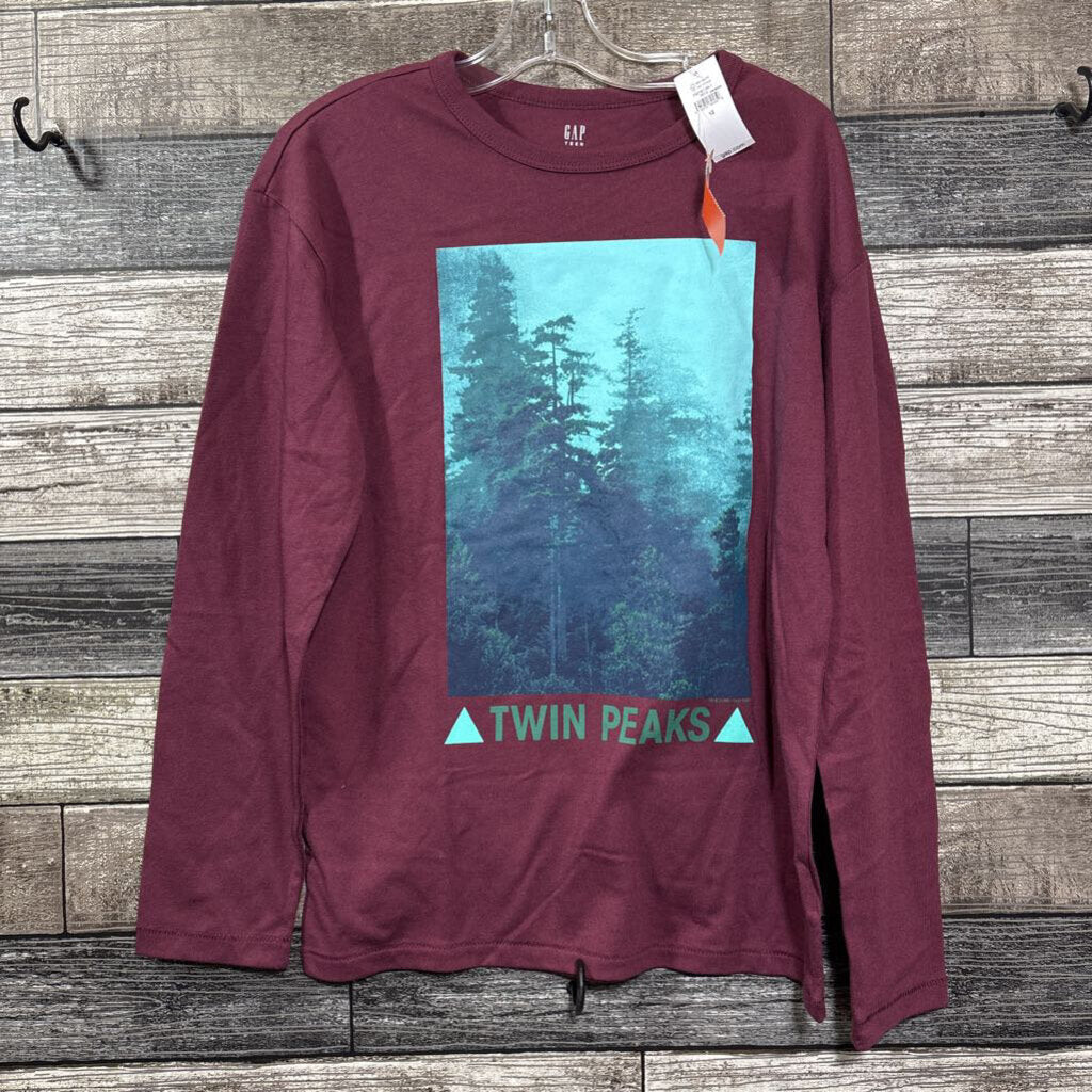 NWT GAP ORGANIC LS GRAPHIC T-SHIRT 12