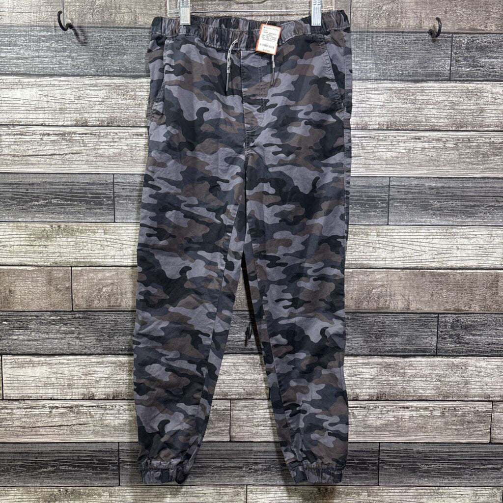 GAP JERSEY LINED DRAWSTRING WOVEN CAMO JOGGERS 12