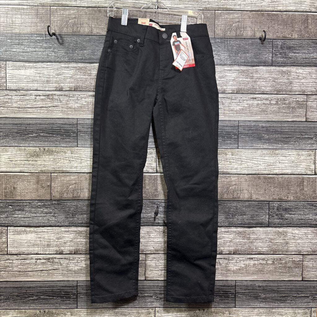 NWT LEVI'S 502 BLACK DENIM JEANS 10