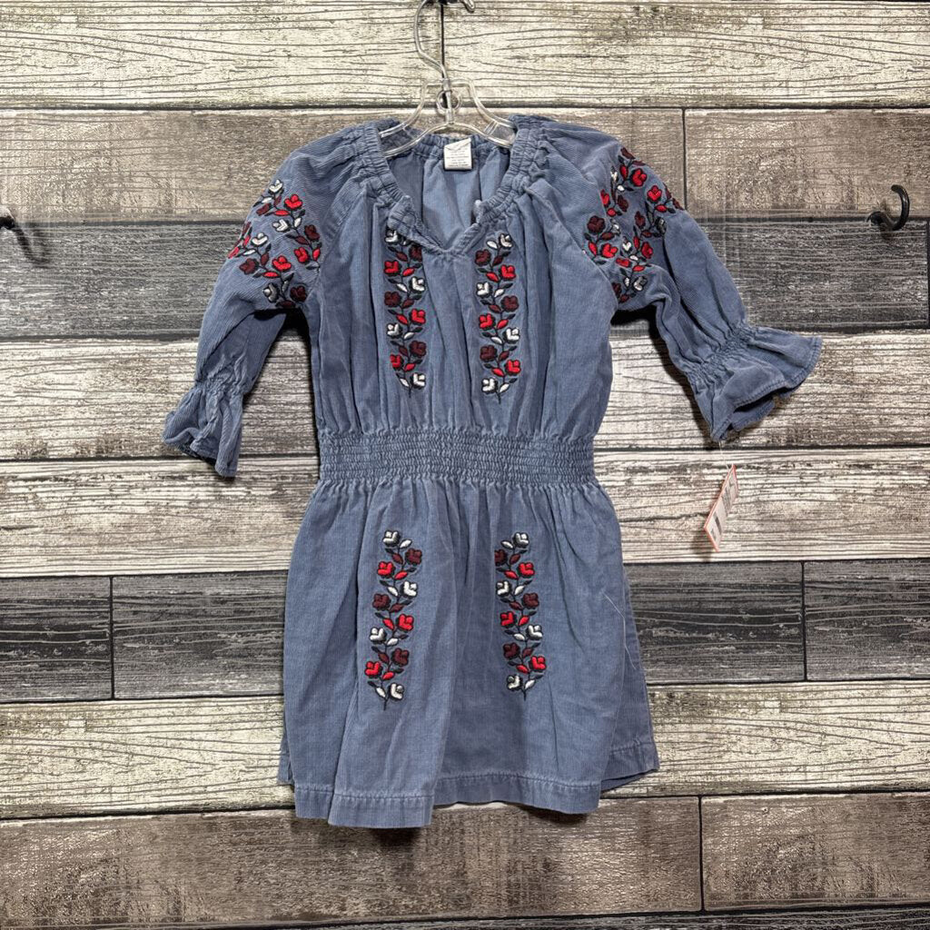 TEA LS EMBROIDERED CORDUROY DRESS 18-24 MO