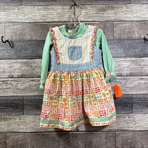 MATILDA JANE 2PC LS T-SHIRT + JUMPER DRESS 18-24 MO