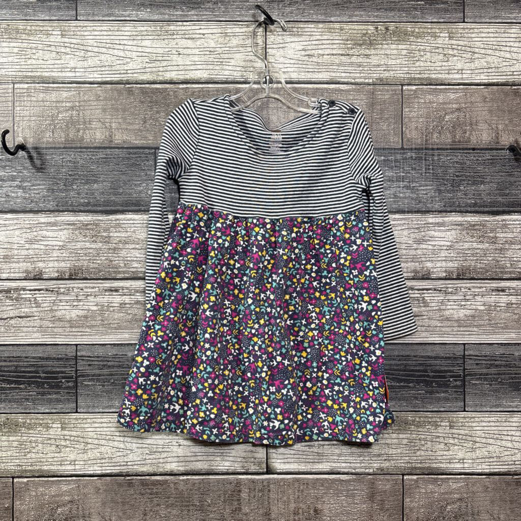 TEA LS COTTON DRESS 18-24 MO