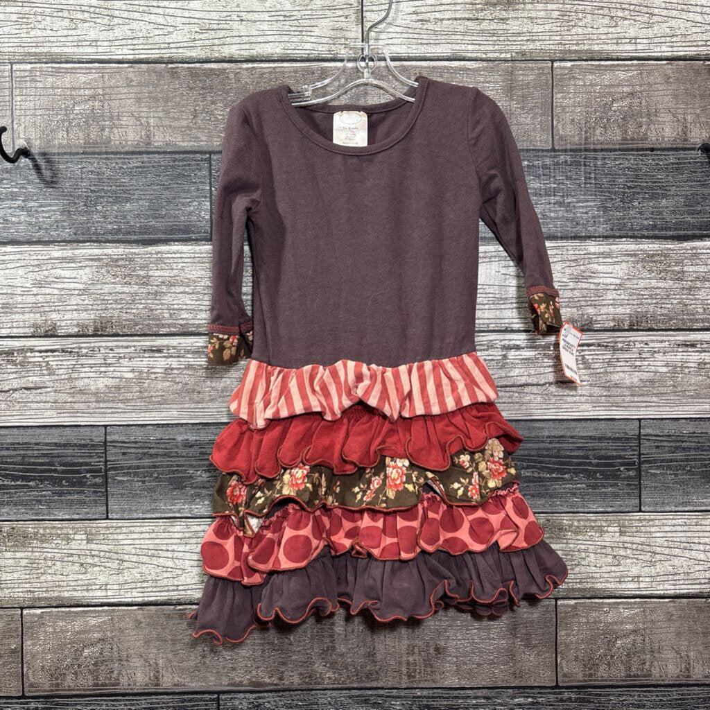 PERSNICKETY LS RUFFLE DRESS 18 MO