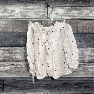 ZARA LS SMOCKED RAYON SHIRT 18-24 MO