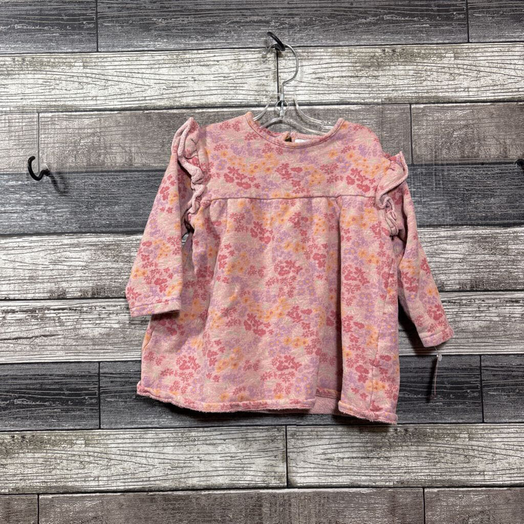 ZARA JERSEY KNIT LS DRESS 12-18 MO