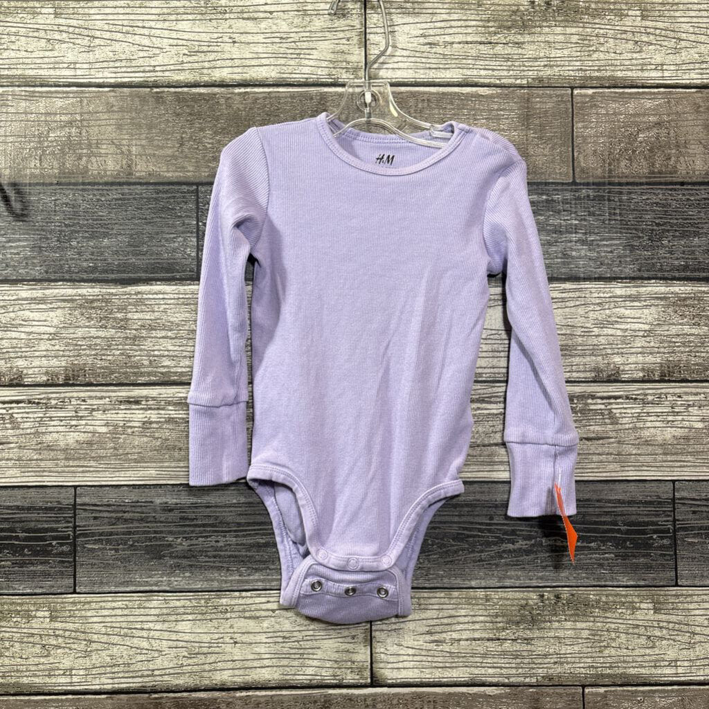 H&M ORGANIC RIBBED BODYSUIT 12-18 MO