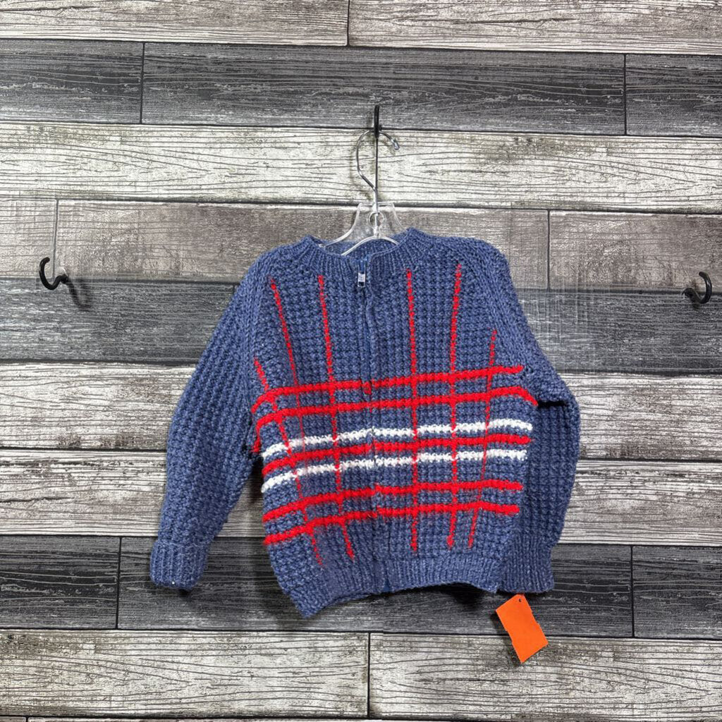 HANDMADE FULL ZIP SWEATER 18-24 MO