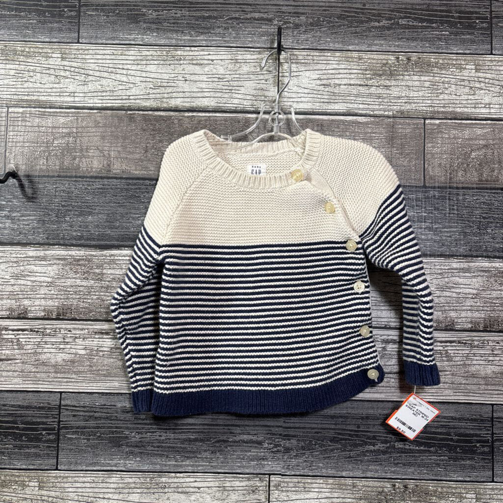 GAP STRIPED SWEATER 18-24 MO