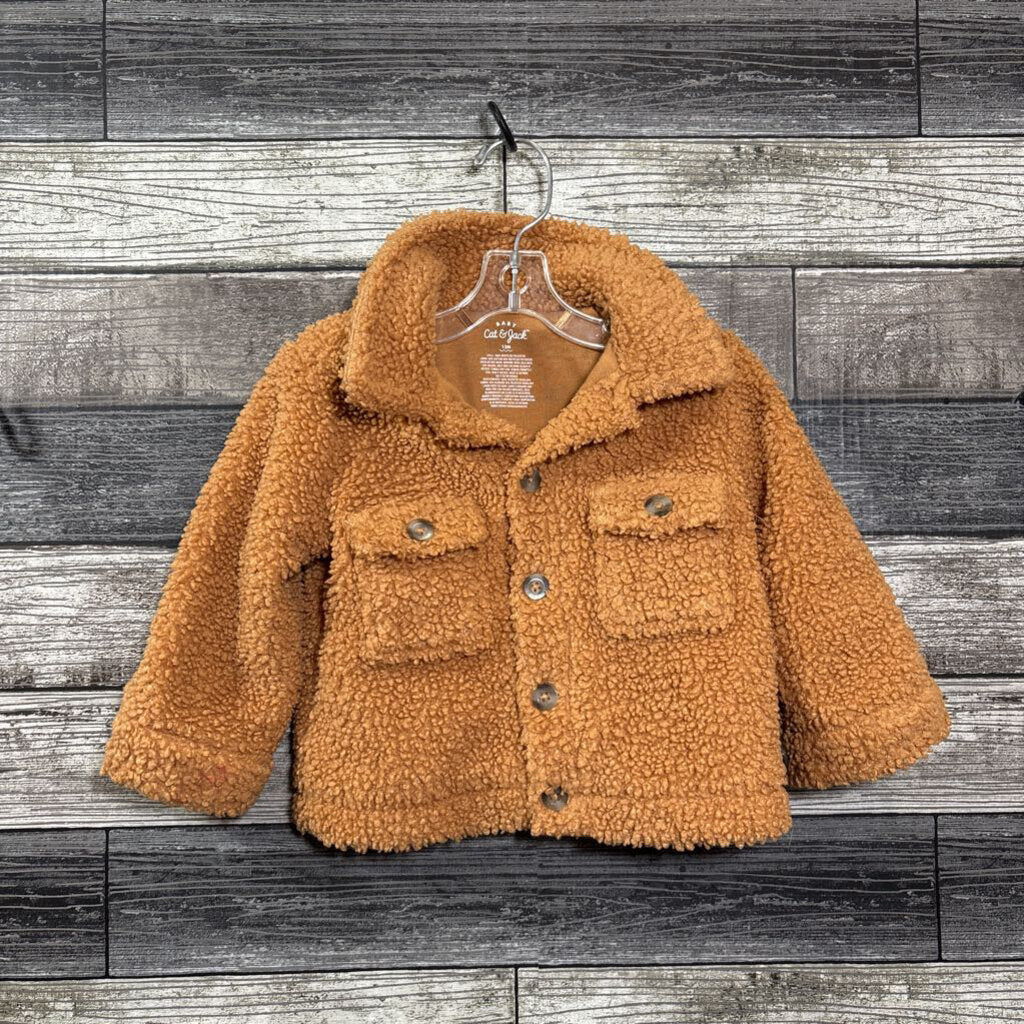 CAT & JACK SHERPA SHACKET 12 MO