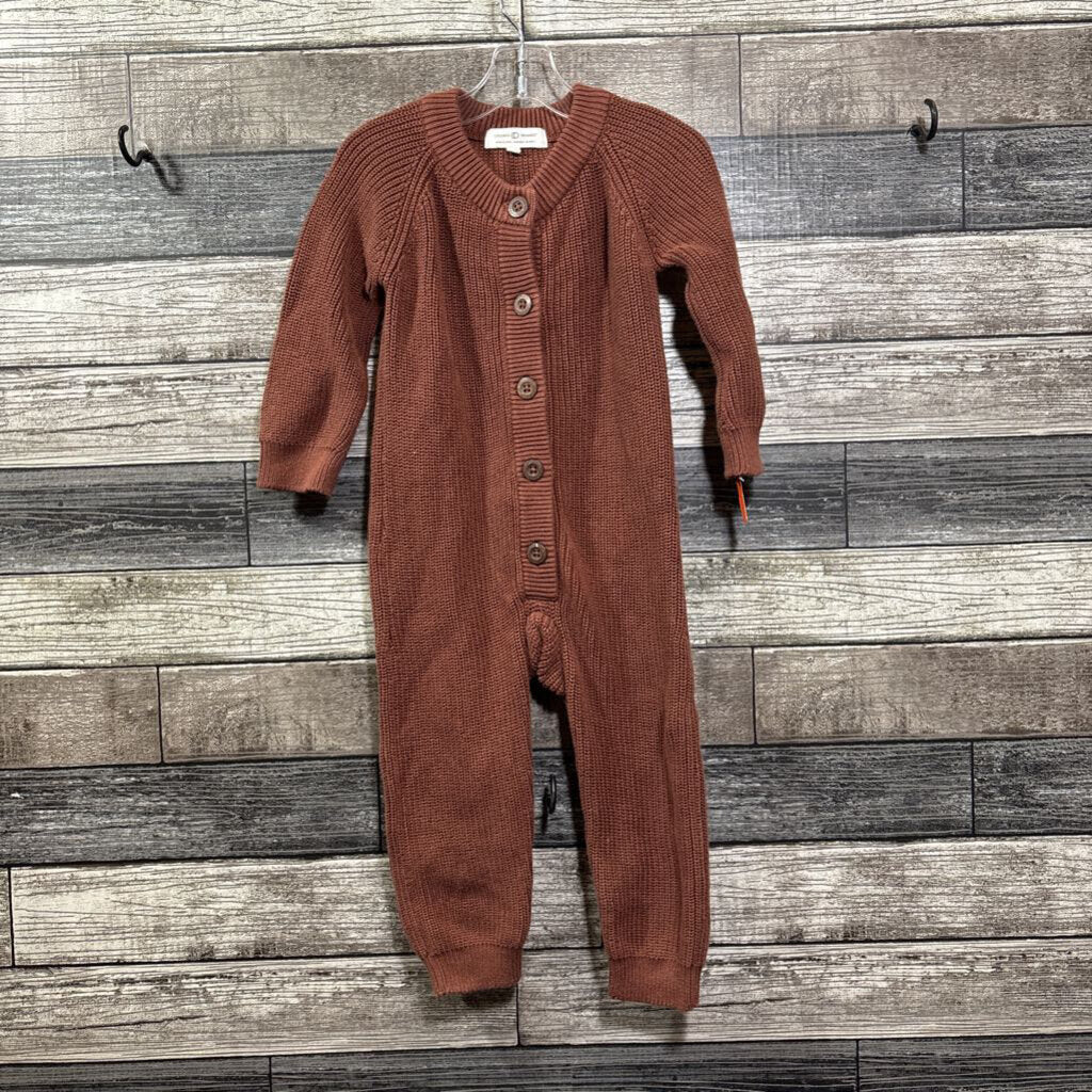 COLORED ORGANICS COTTON SWEATER ROMPER 18-24 MO