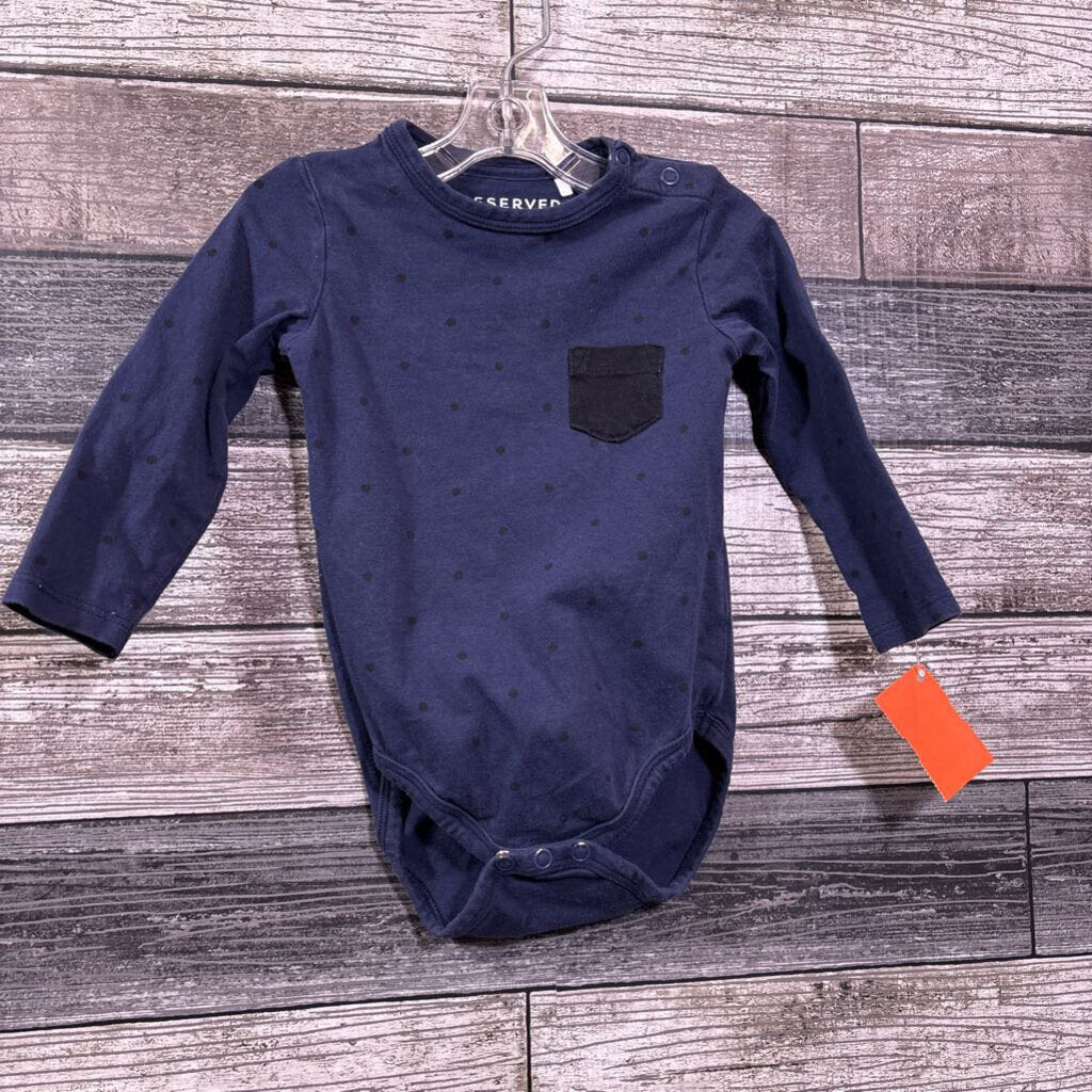 RESERVED ORGANIC COTTON BODYSUIT 12-18 MO