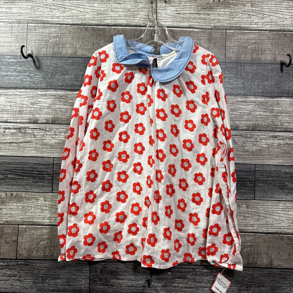 MINI BODEN LS WOVEN COTTON LINED COLLARED SHIRT 11/12
