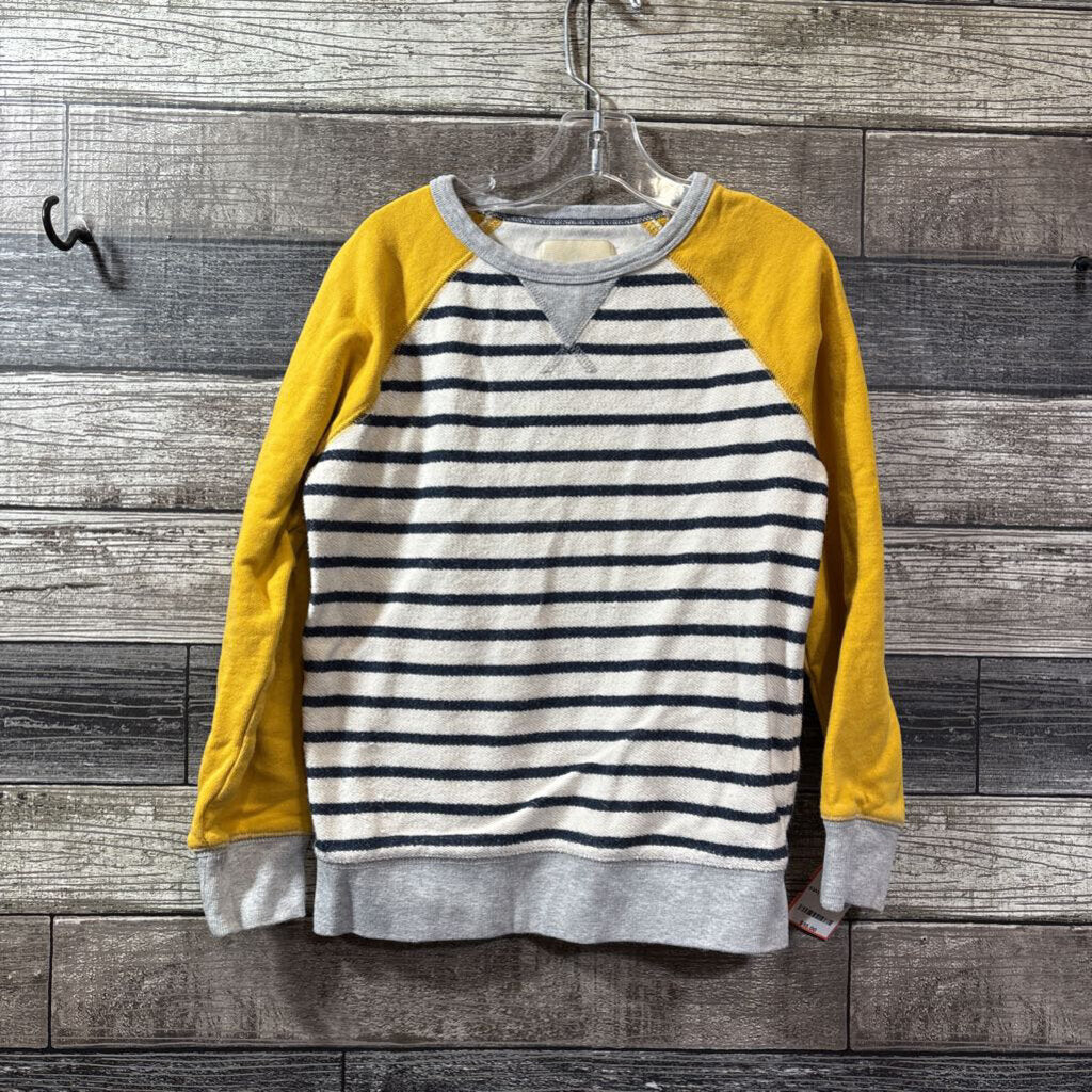 MINI BODEN STRIPED COTTON SWEATSHIRT 6/7
