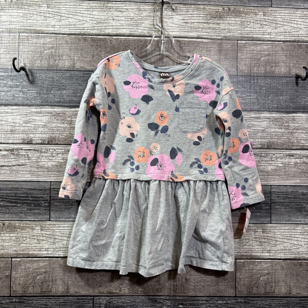 TEA LS FLORAL COTTON DRESS 4