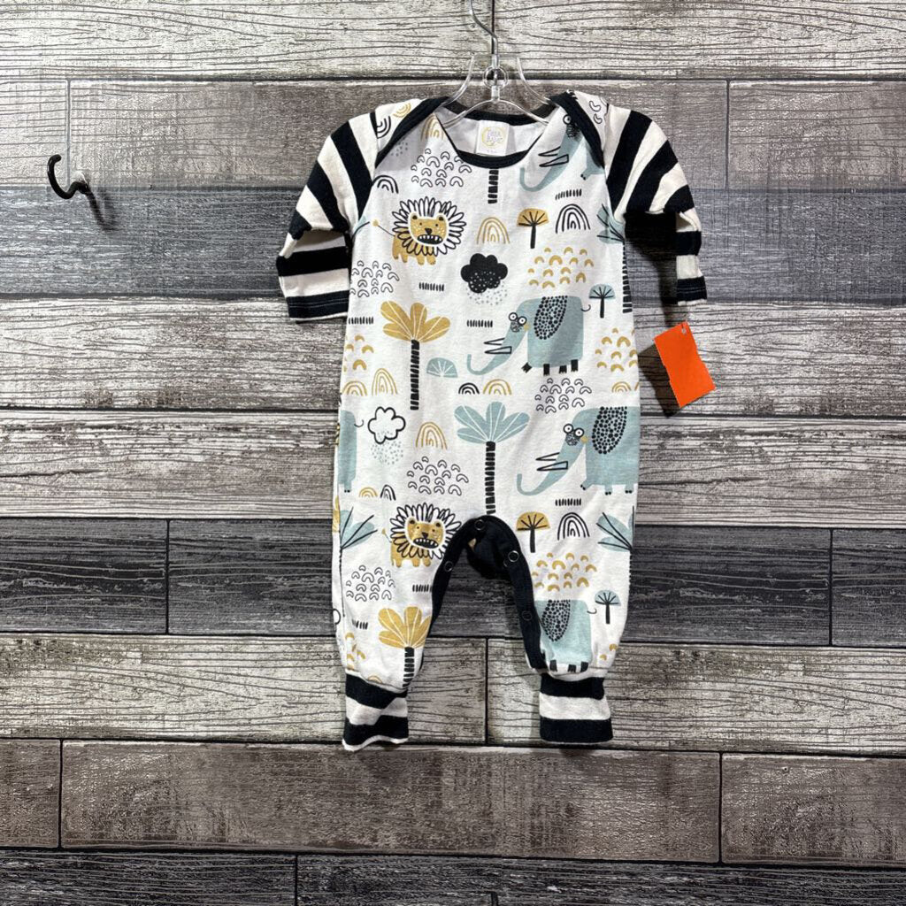 TESA BABE LS COTTON ROMPER 3-6 MO