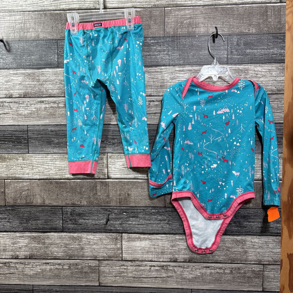 PATAGONIA 2PC CAPILENE BASELAYER SHIRT + PANT 18-24 MO