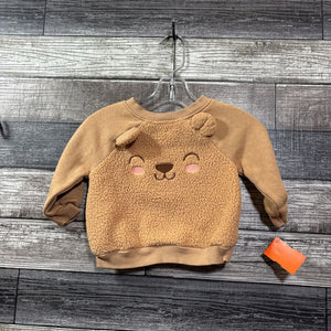OLD NAVY BEAR SHERPA SWEATSHIRT 3-6 MO