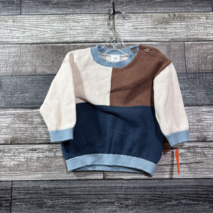 H&M COLOR BLOCK SWEATER 6 MO
