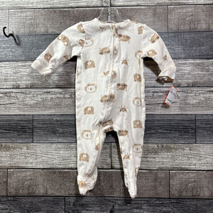 RABBIT + BEAR FOOTIE PJ 6-9 MO