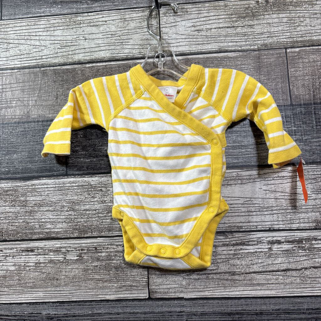 HANNA ORGANIC LS SIDE SNAP BODYSUIT NEWBORN