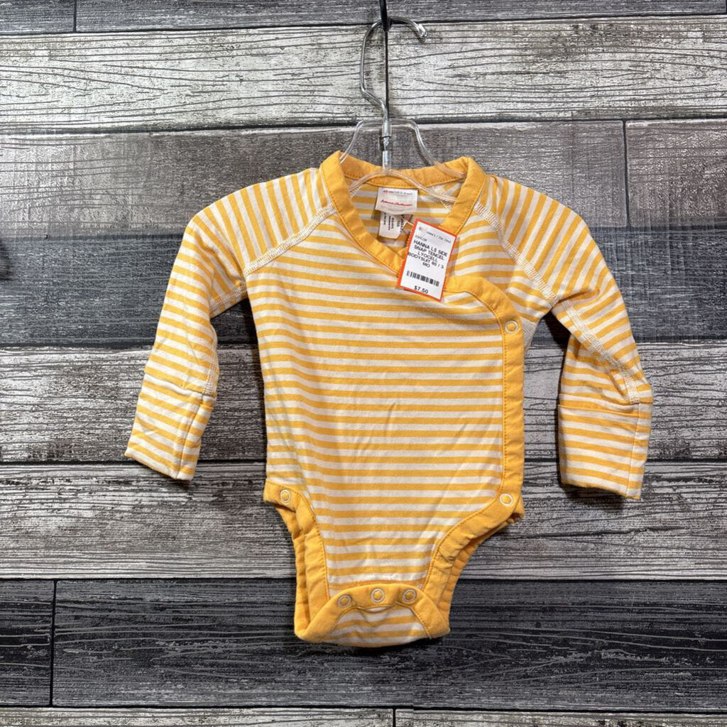 HANNA LS SIDE SNAP TENCEL LYOCELL BODYSUIT 60 / 3-6 MO