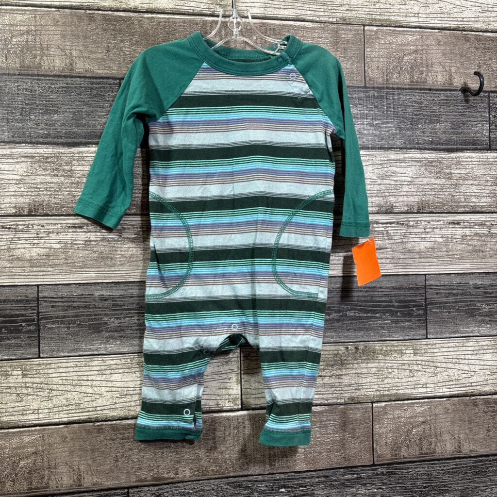 TEA LS COTTON ROMPER 6-9 MO