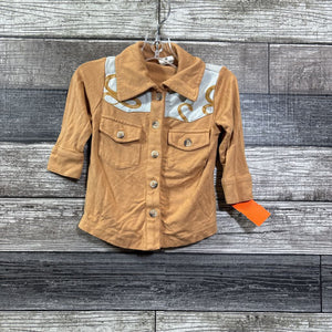 KATE QUINN BAMBOO LS BUTTON DOWN SHIRT 3-6 MO