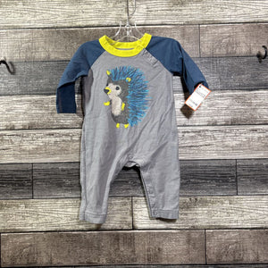 TEA LS COTTON ROMPER 0-3 MO
