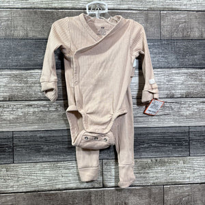 H&M 2PC ORGANIC COTTON LS BODYSUIT + PANTS 3-6 MO