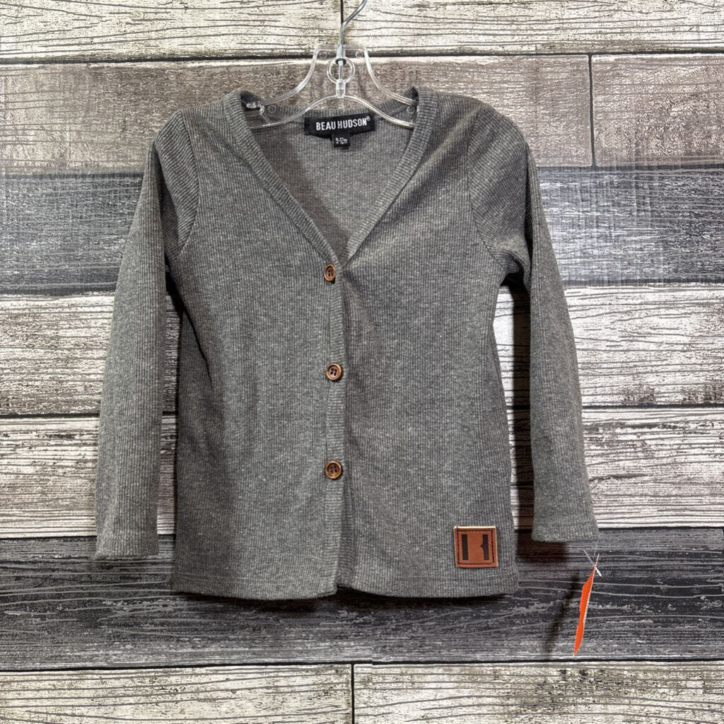 BEAU HUDSON RIBBED CARDIGAN 3-6 MO