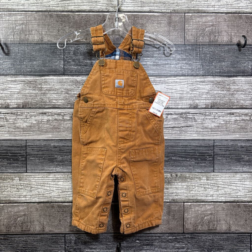 CARHARTT COTTON CANVAS OVERALLS 3MO