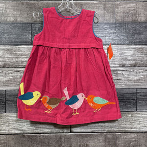 MINI BODEN CORDUROY APPLIQUE JUMPER DRESS 6-12 MO