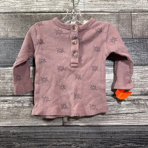 KATE QUINN ORGANIC WAFFLE HENELY LS SHIRT 6-12 MO