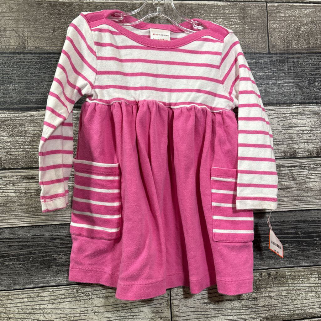 HANNA LS STRIPED COTTON DRESS 80 / 18-24 MO
