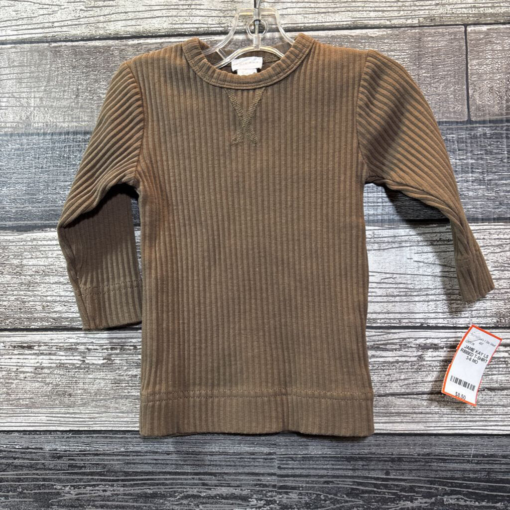 JAMIE KAY LS RIBBED T-SHIRT 3-6 MO