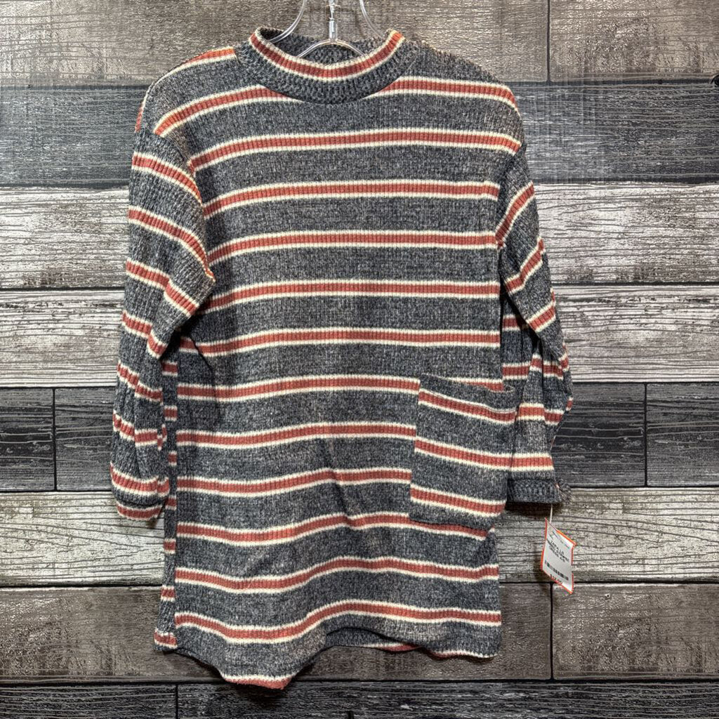 ZARA LS RIBBED STRIPED DRESS 4/5