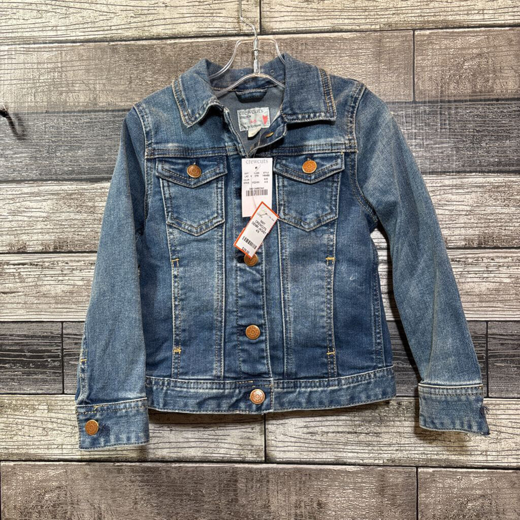NWT CREWCUTS DENIM JACKET 4/5