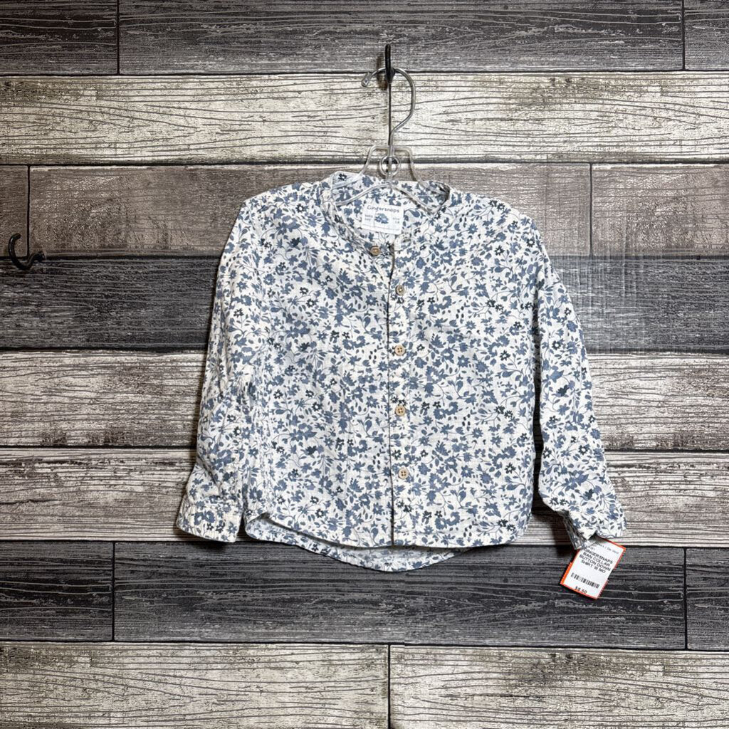 GINGERSNAPS BAN COLLAR BUTTON DOWN SHIRT 18 MO