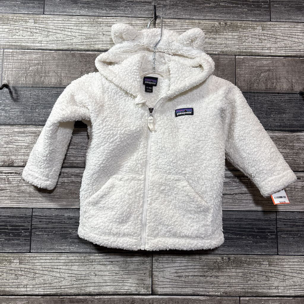 PATAGONIA FURRY FRIENDS FLEECE HOODY JACKET 12-18 MO