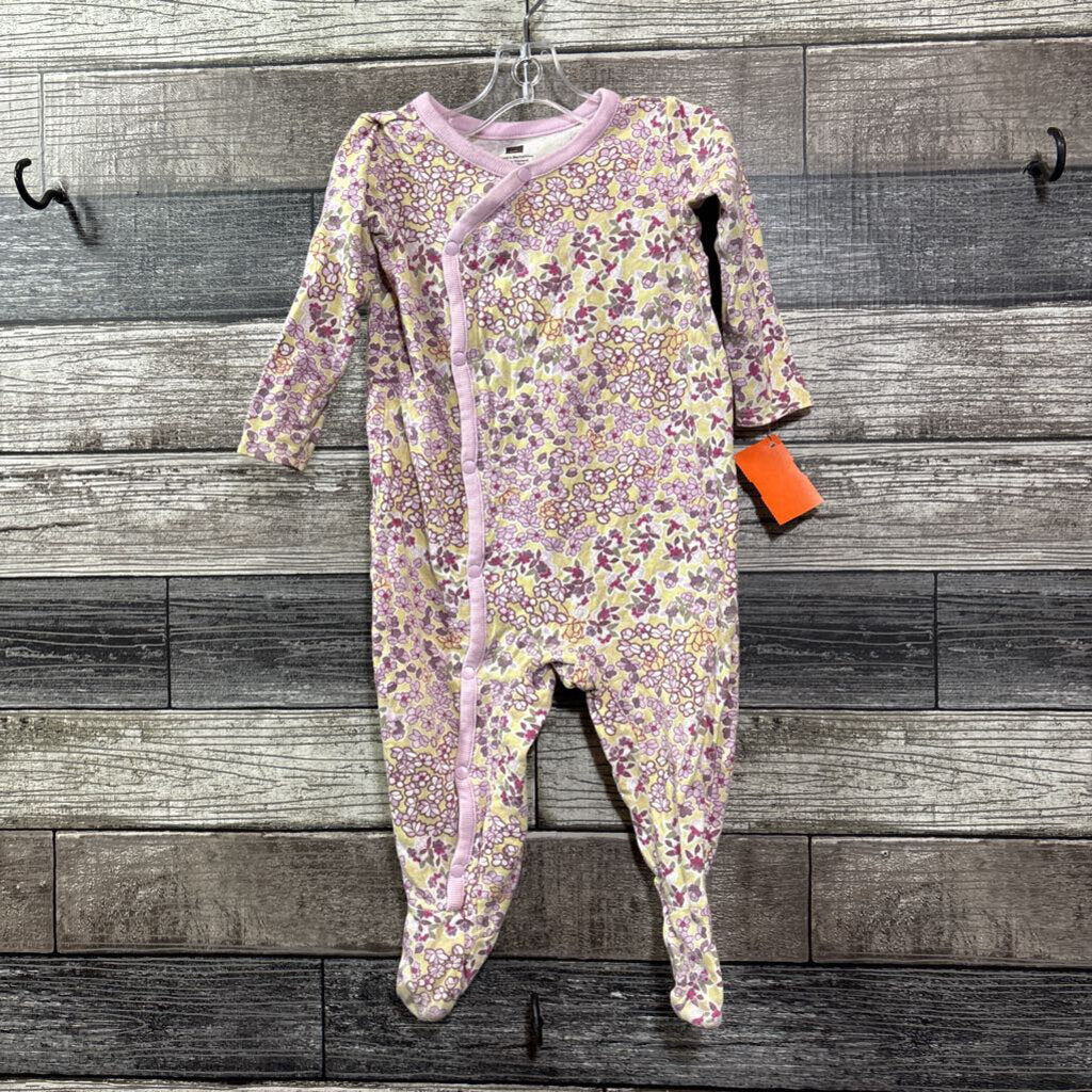 TEA ORGANIC FOOTIE PJ 6-12 MO