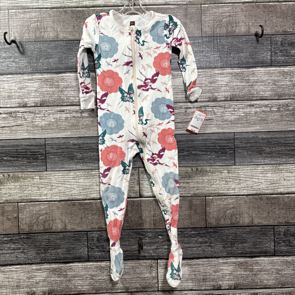TEA COTTON FOOTIE PJ 12-18 MO