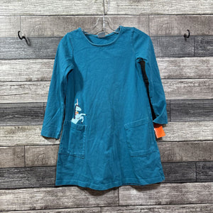 HANNA COTTON LS UNICORN POCKET DRESS 120 / 6-7