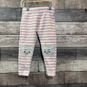 HANNA STRIPED THICK LEGGINGS WITH CAT KNEES 90 / 3