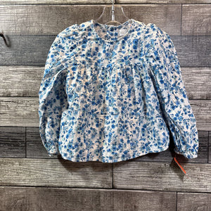 ZARA LS WOVEN COTTON FLORAL SHIRT 3/4
