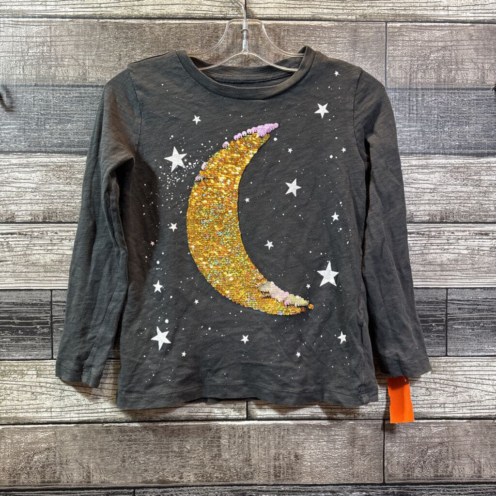 CREWCUTS LS SEQUIN FLIP T-SHIRT 6/7