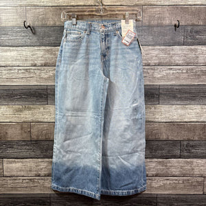 NWT GAP HIGH RISE STRIDE WIDE LEG ANKLE SLIM JEANS 10