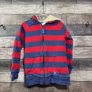 MINI BODEN SHERPA LINED FULL ZIP HOODIE 5/6